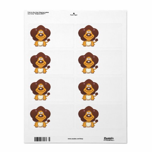 ライオン ラベル (フルシート)