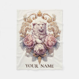 ライオン&ラムヘラルディッククレスト フリースブランケット