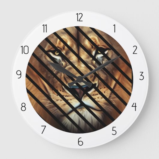 ライオン ラージ壁時計 (正面)