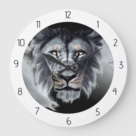 ライオン ラージ壁時計 (正面)