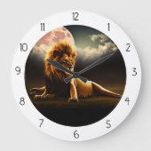 ライオン ラージ壁時計 (正面)