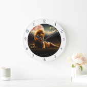 ライオン ラージ壁時計 (ホーム)