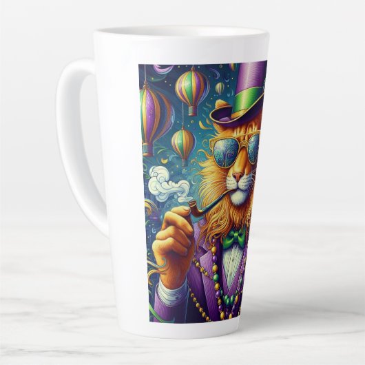 ライオン/ルイジアナマルディグラ カフェラテマグ (左アングル)