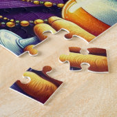 ライオン/ルイジアナマルディグラ ジグソーパズル (側面)