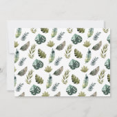 ライオン ワイルド ワン 誕生日 フォト 招待状 (裏面)