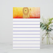 ライオン 便箋 (スタンド正面)