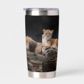 ライオン 保温保冷タンブラー (右面)