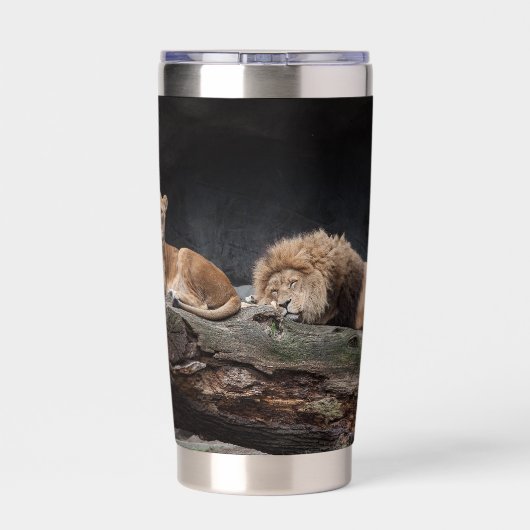 ライオン 保温保冷タンブラー (背面)