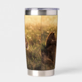 ライオン 保温保冷タンブラー (左面)