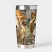 ライオン 保温保冷タンブラー (左面)