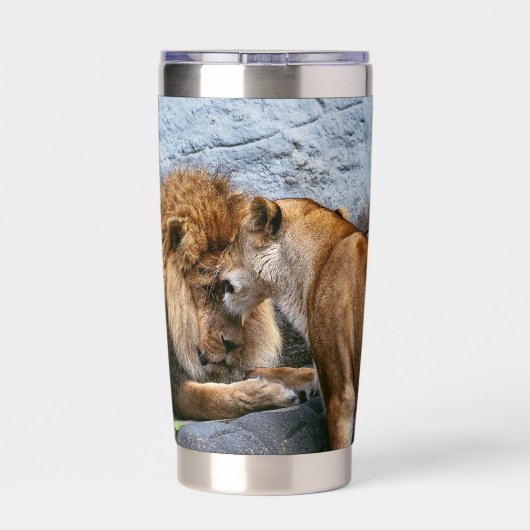 ライオン 保温保冷タンブラー (背面)