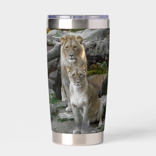 ライオン 保温保冷タンブラー (背面)