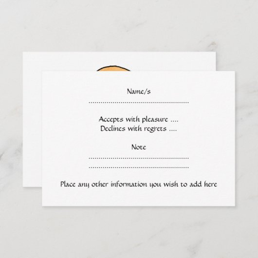 ライオン 出欠カード (正面/裏面)