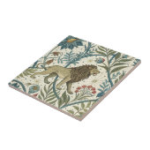 ライオン〔占星術の〕十二宮図標識ヴィンテージシエレガントームレスパターン タイル (側面)