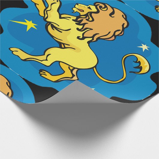 ライオン〔占星術の〕十二宮図 ラッピングペーパー