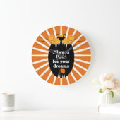 ライオン – 常に夢のために戦う ラージ壁時計 (ホーム)