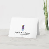 ライオン、日の挨拶状の王様 カード (裏面)