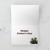 ライオン、日の挨拶状の王様 カード (内部)