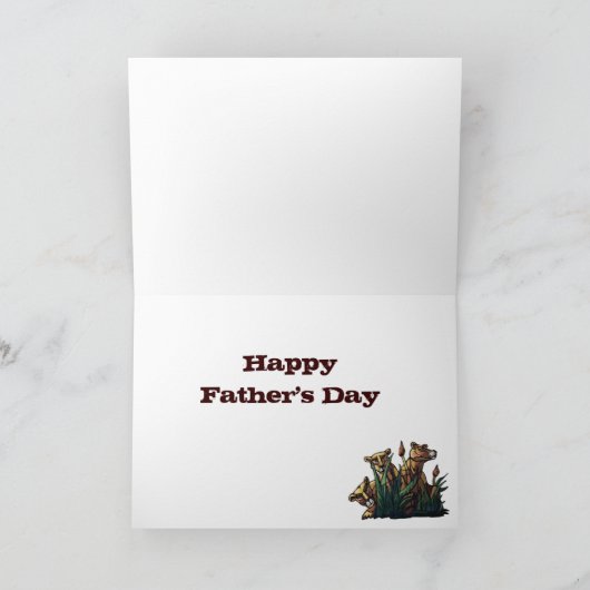 ライオン、日の挨拶状の王様 カード (内部)