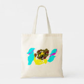 ライオン 波 アート トートバッグ (裏面)