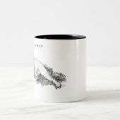 ライオン、私はよりずっと幸せな、動物のマグです ツートーンマグカップ (中央)