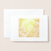 ライオン 箔カード (裏面封筒付き)