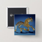 ライオン、紀元前の第6 7世紀 缶バッジ (正面&裏面)