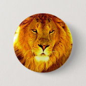 ライオン 缶バッジ (正面)
