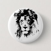 ライオン 缶バッジ (正面)