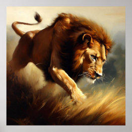 ライオン(12)野良猫 ポスター