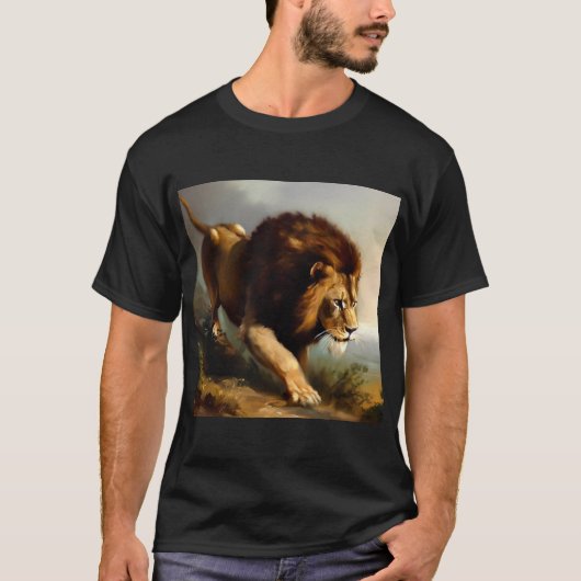 ライオン(13)野良猫 Tシャツ (正面)