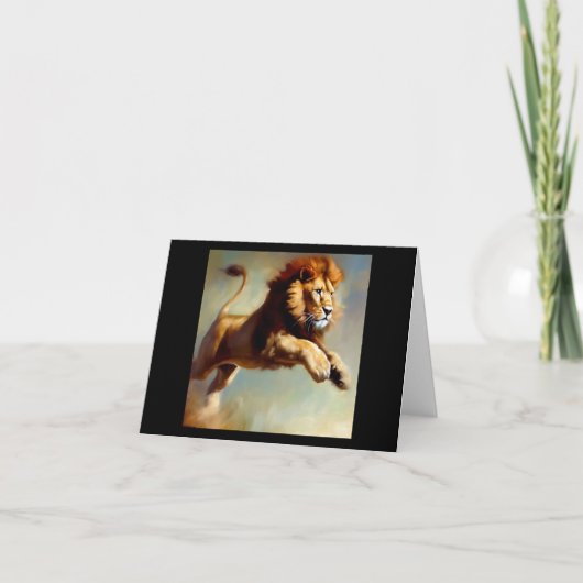 ライオン(8)野良猫 カード (正面)