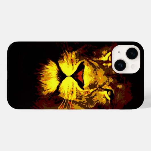 ライオン Case-Mate iPhoneケース (裏面 (横))