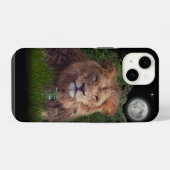 ライオン iPhone 14 ケース (裏面横)