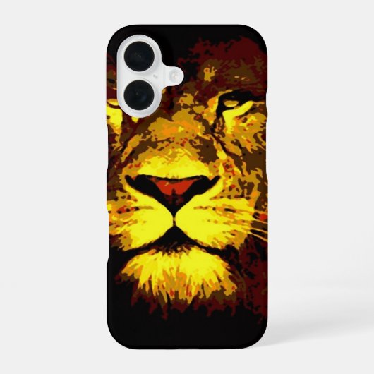 ライオン iPhone 16ケース (裏面)