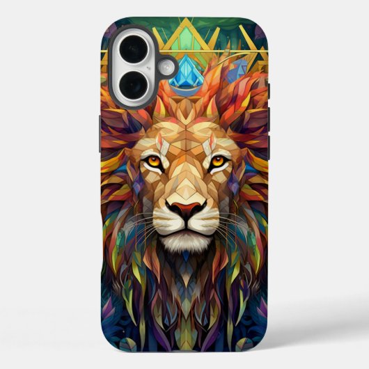 ライオン iPhone 16 カーゼ Case-Mate iPhoneケース (裏面)