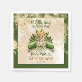 ライオンCub小さな王が彼の方法で赤ちゃんシャワー スタンダードカクテルナプキン (正面)