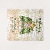 ライオンCub小さな王が彼の方法で赤ちゃんシャワー タペストリー (正面(横))