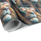 ライオンGOワイルドネオンサングラス ラッピングペーパー (ロールコーナー)