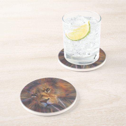 ライオンin the Gallery Sandstone Coaster コースター (側面)