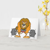 ライオンLifingは挨拶状を重くします カード (黄色い花)