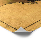 ライオ中国のンドッグ北斎日本のファインアート ポスター (角)