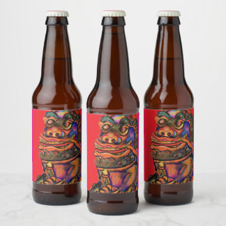 ライオ中国のン ビールラベル