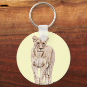 ライオ威厳のあるネス キーホルダー (正面)