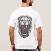 ライオ威厳のあるンは大きく吠える！ Tシャツ (裏面)