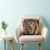 ライオ威厳のあるンクローズアップ クッション (椅子)