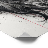 ライオ威厳のあるンポートレートポスター ポスター (角)