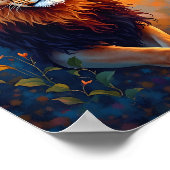 ライオ威厳のあるンポートレート ポスター (角)