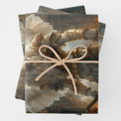 ライオ威厳のあるン祈りの言葉戦士デクページ ラッピングペーパーシート (インサイチュ)