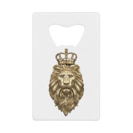 ライオ威厳のあるン クレジットカード栓抜き